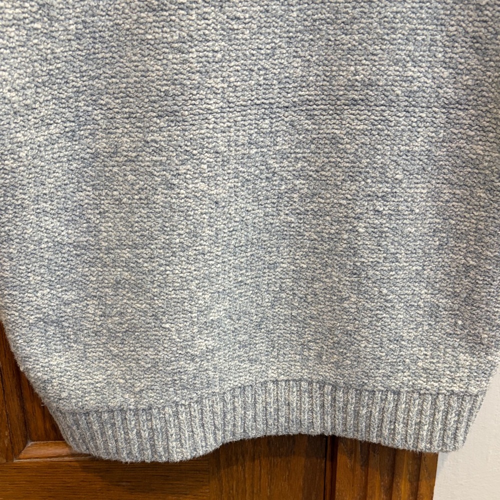 Abercrombie & Fitch Gray & White Cotton Blend Sweater Small Normcore Cottagecore - Picture 13 of 13
